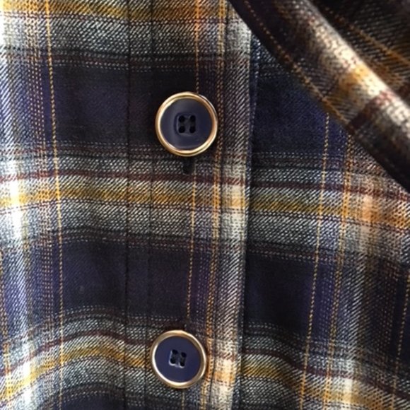 DKNY Plaid Pussy-Bow Dress - Picture 3 of 5